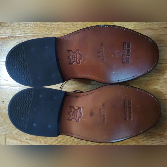 JORDAN MARSH 736222 MEN'S SADDLE TAN LEATHER LACEUP OXFORDS SIZE 7.5 E - Picture 14 of 14